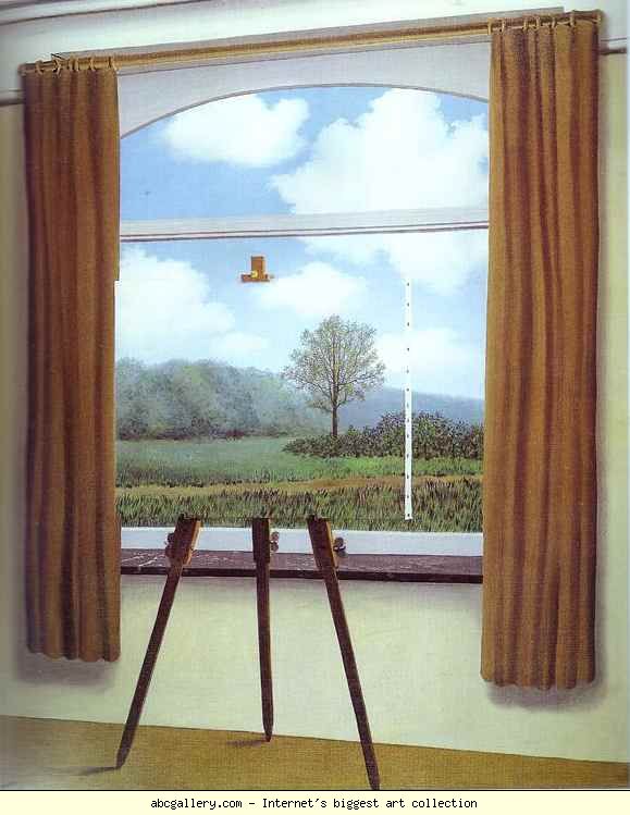 Mynd 3. René Magritte. La condition humaine. National Gallery of Art, Washington.