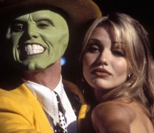 Stanley Ipkiss (Jim Carrey) og Tina Carlyle (Cameron Diaz) í The Mask.