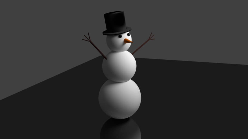 I made a snowman