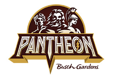 Pantheon at Busch Gardens Williamsburg logo