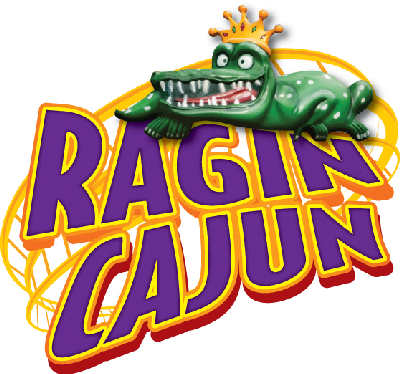 Ragin' Cajun at Six Flags Great America logo