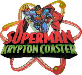 Superman Krypton Coaster at Six Flags Fiesta Texas logo