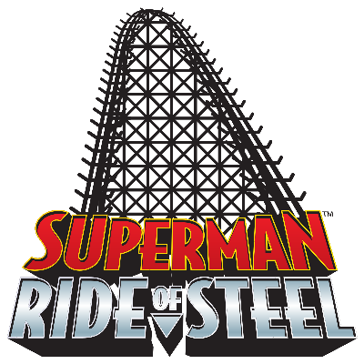 Superman - Ride of Steel at Six Flags America logo