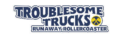 Troublesome Trucks Runaway Coaster at Drayton Manor logo