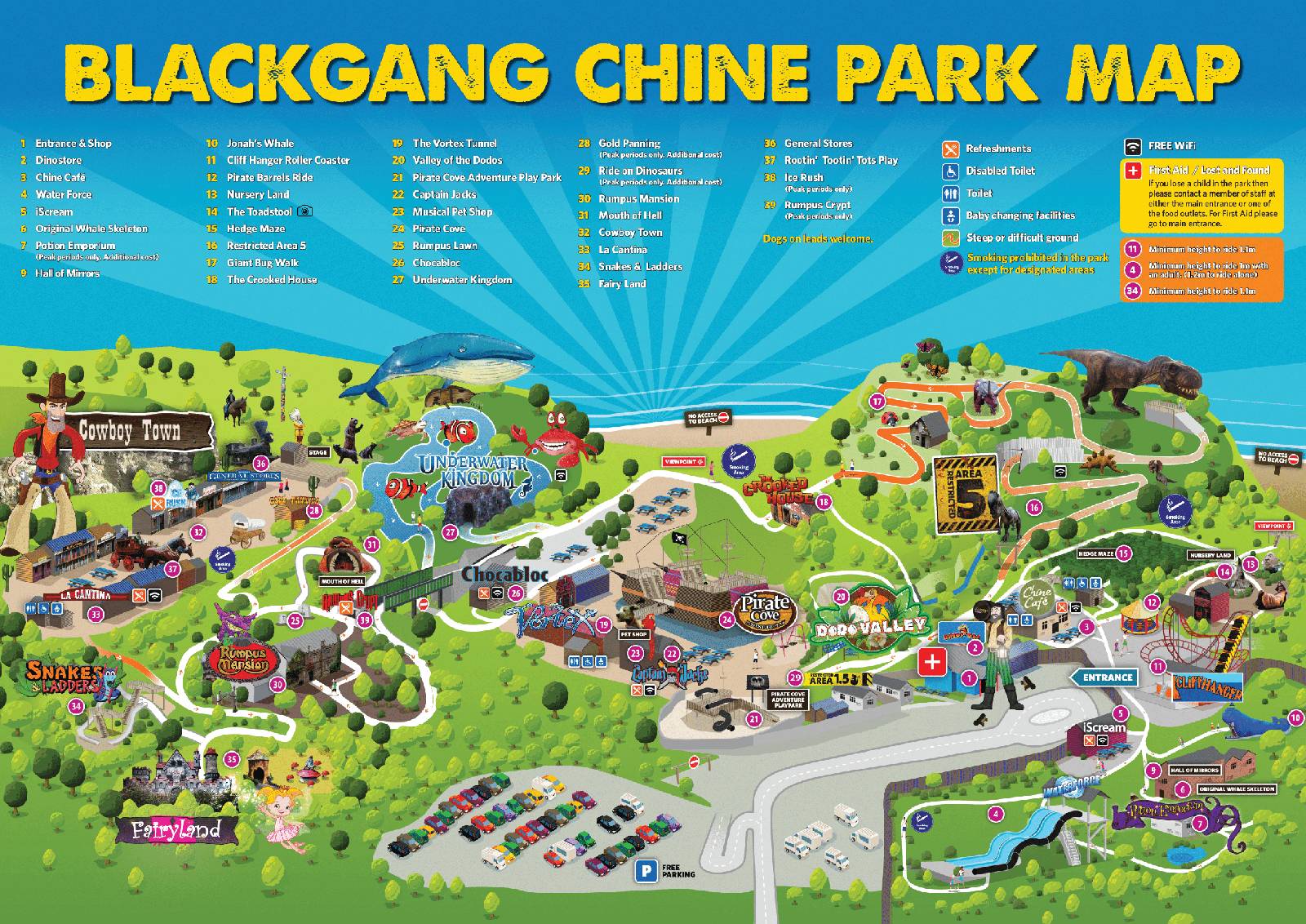 Map of Blackgang Chine