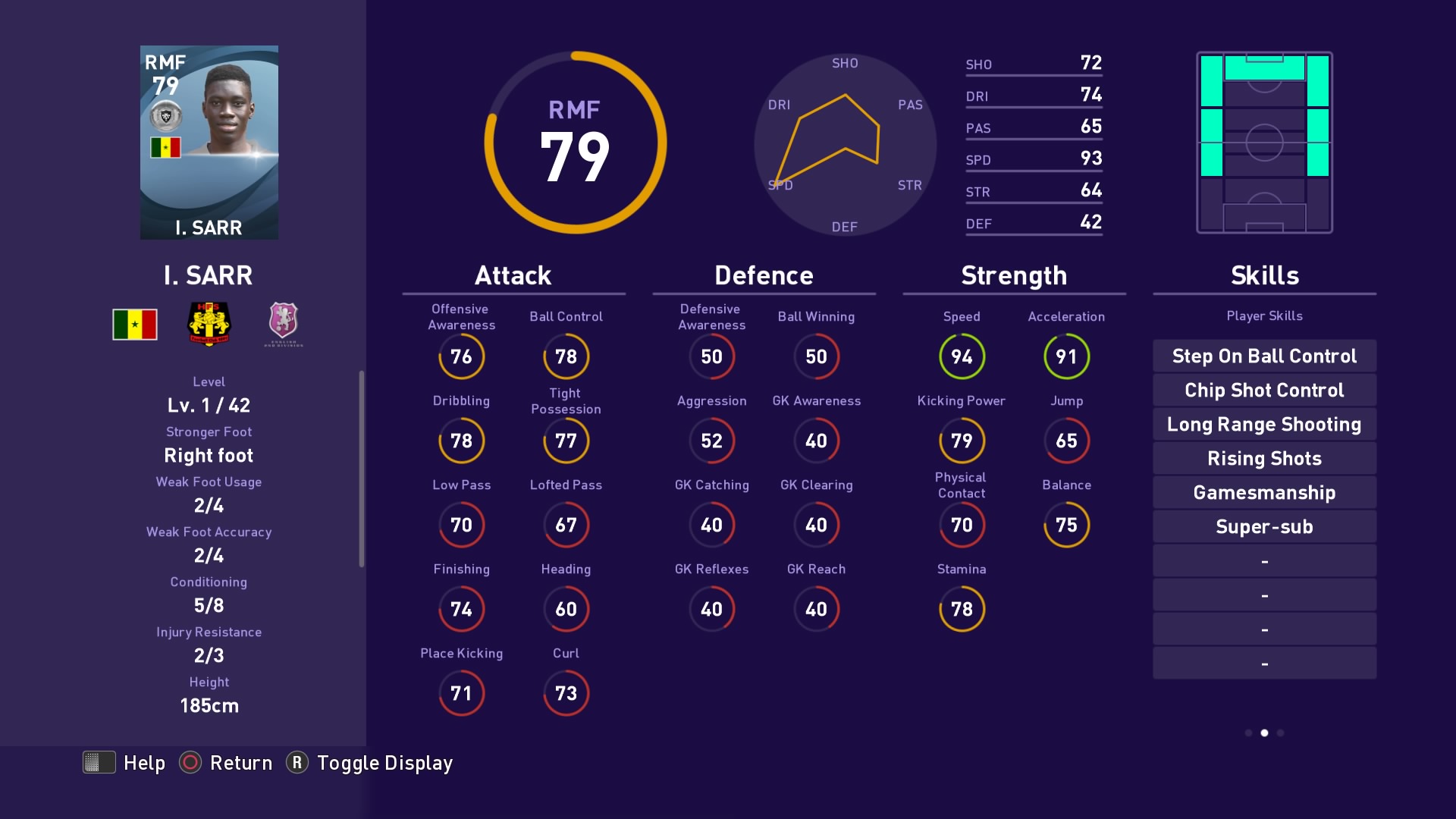 Ismaïla Sarr in PES 2021 myClub