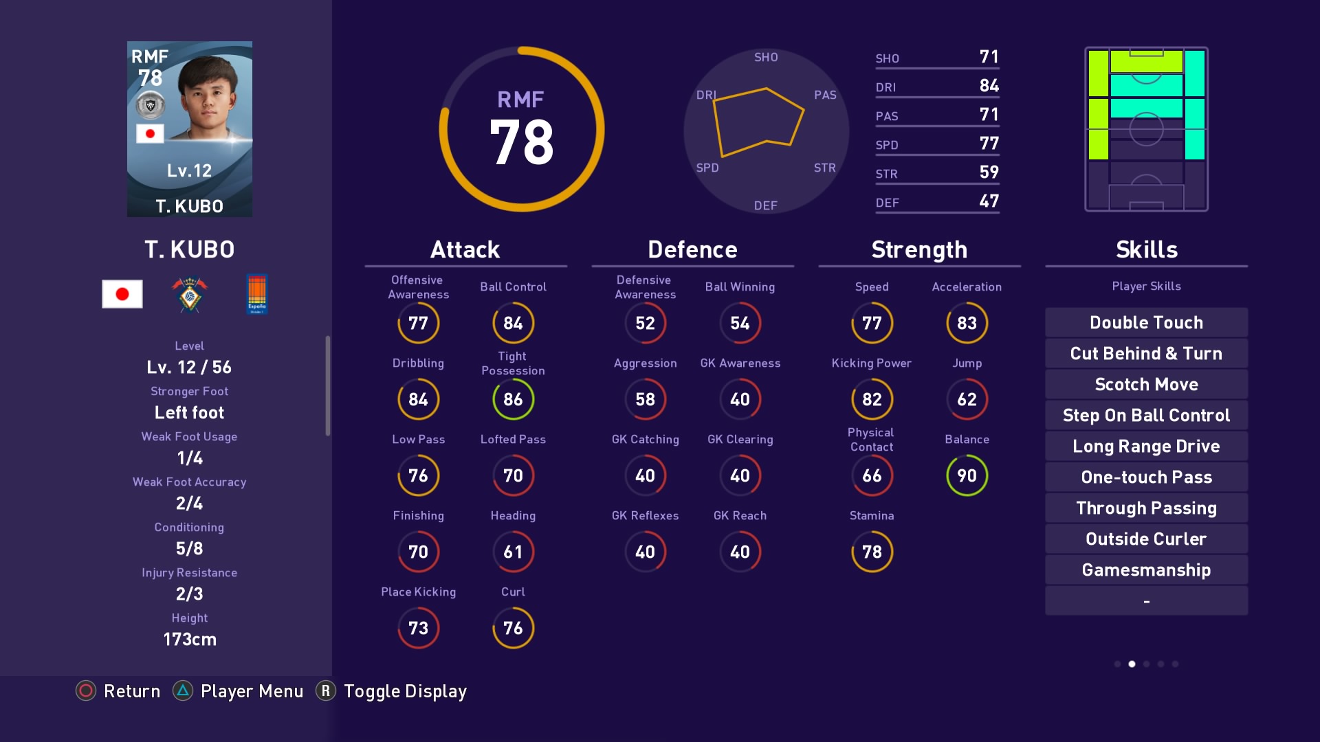 Takefusa Kubo in PES 2020 myClub