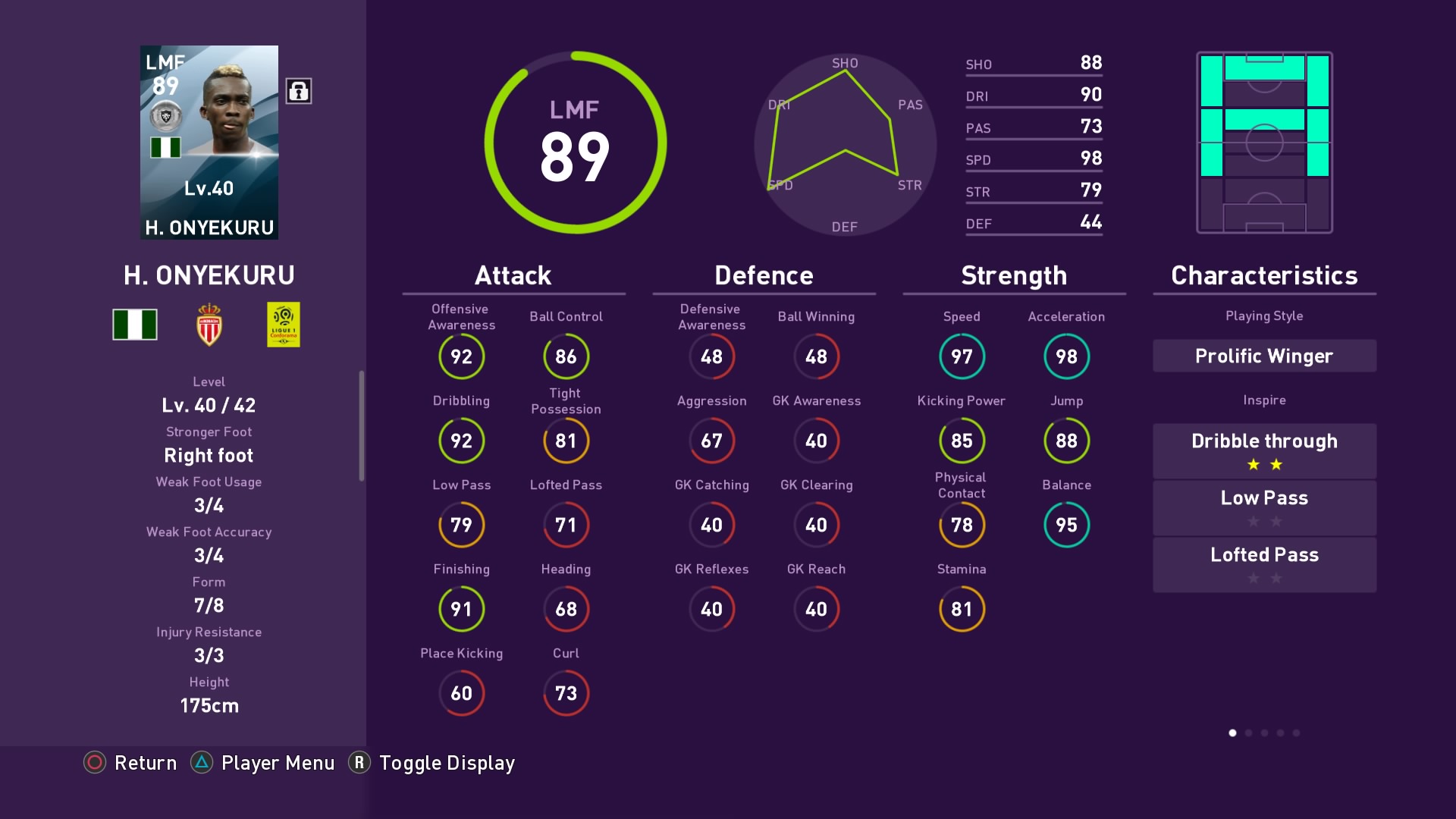 Henry Onyekuru in PES 2020 myClub