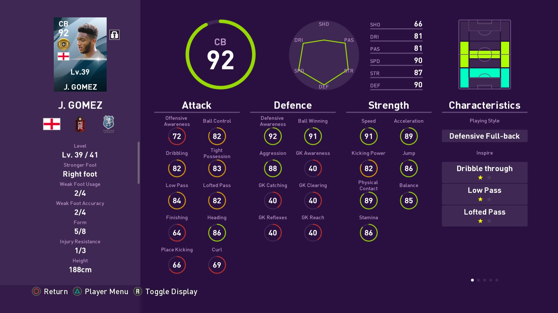 J. Gomez in PES 2020 myClub