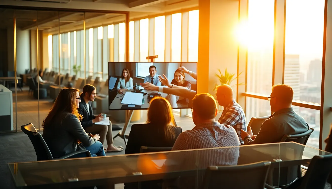 Diverse Professionals in 5G Connected Office