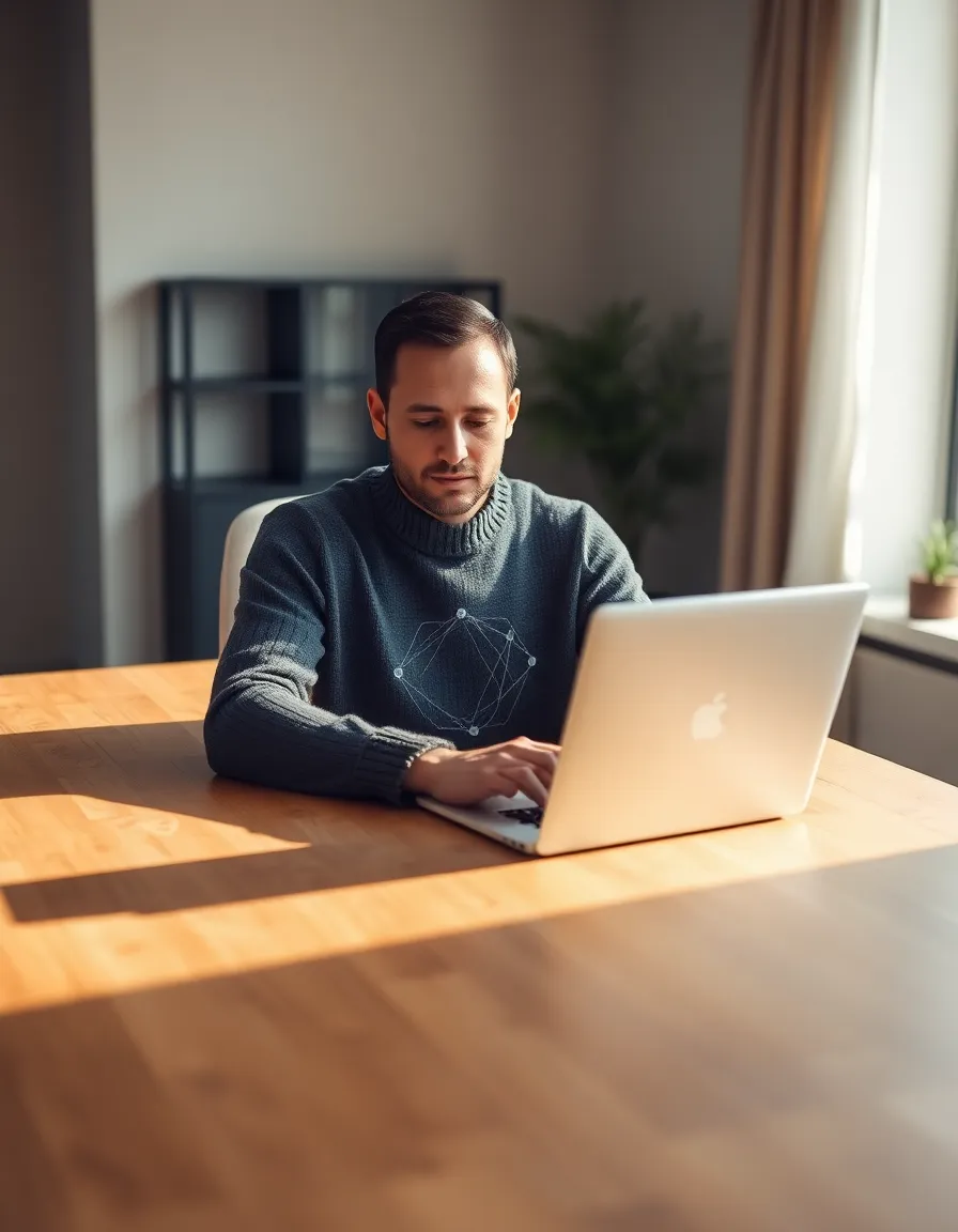 Tech Professional Working on 5G Network