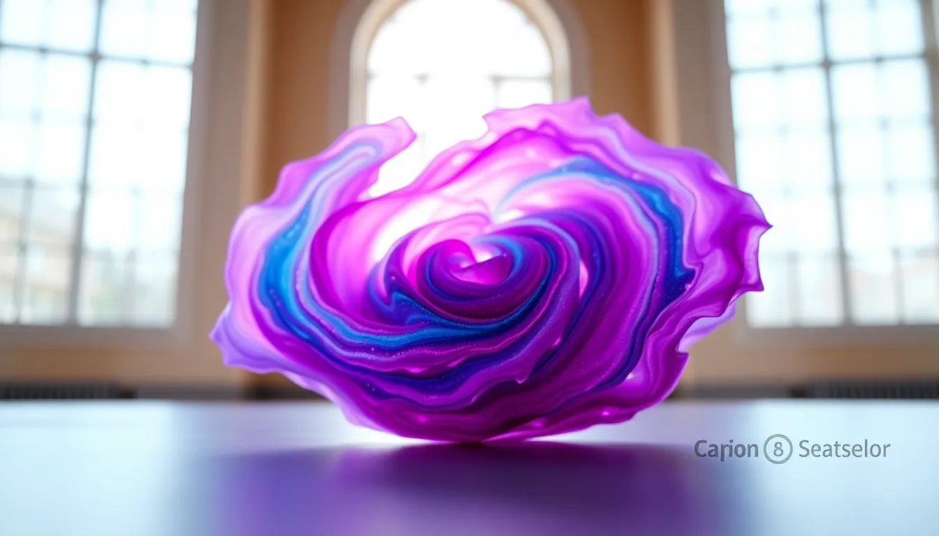 Vibrant Cosmic Swirl Abstract