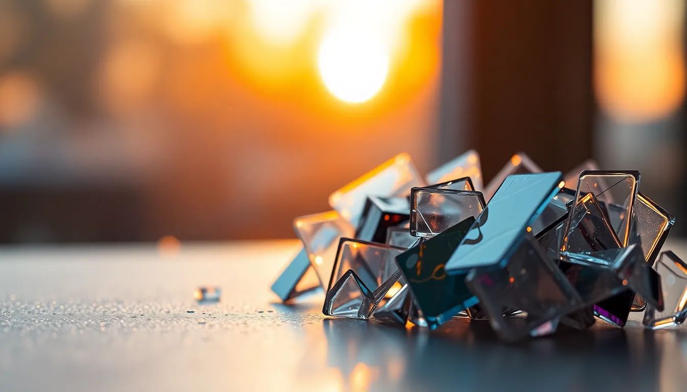 Colorful Abstract Glass Reflections