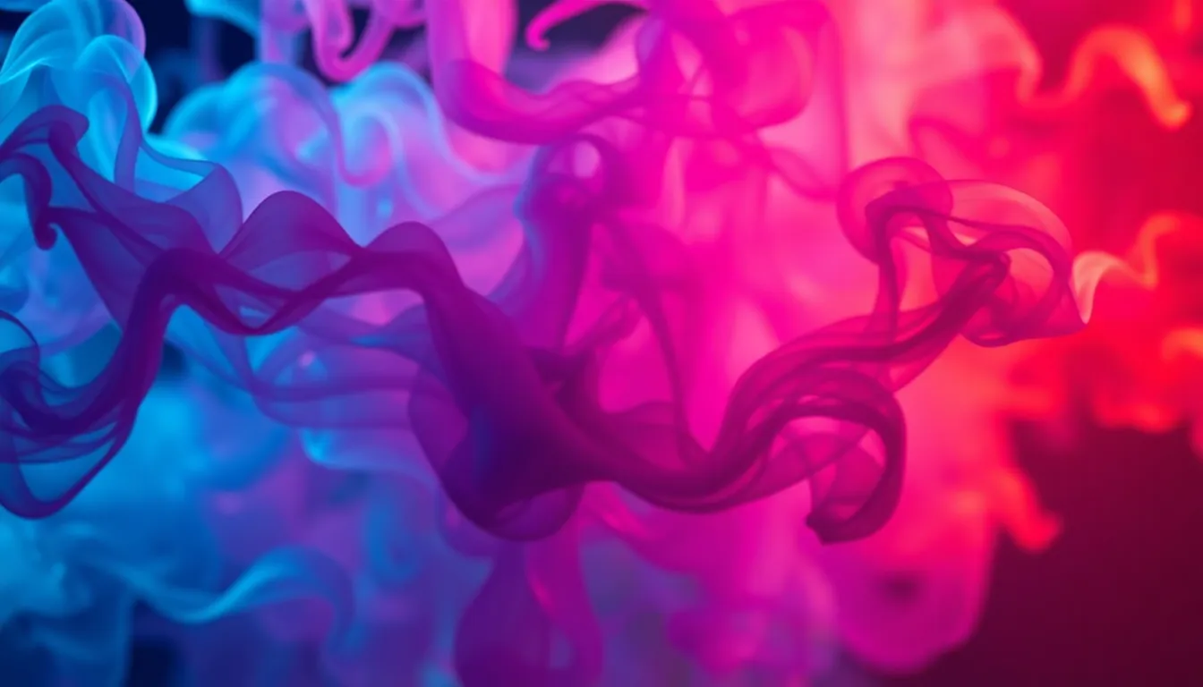 Vibrant Acrylic Paint Swirls