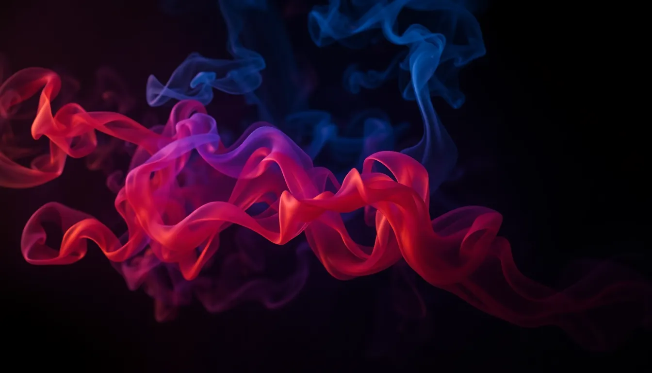 Dynamic Swirling Smoke Patterns