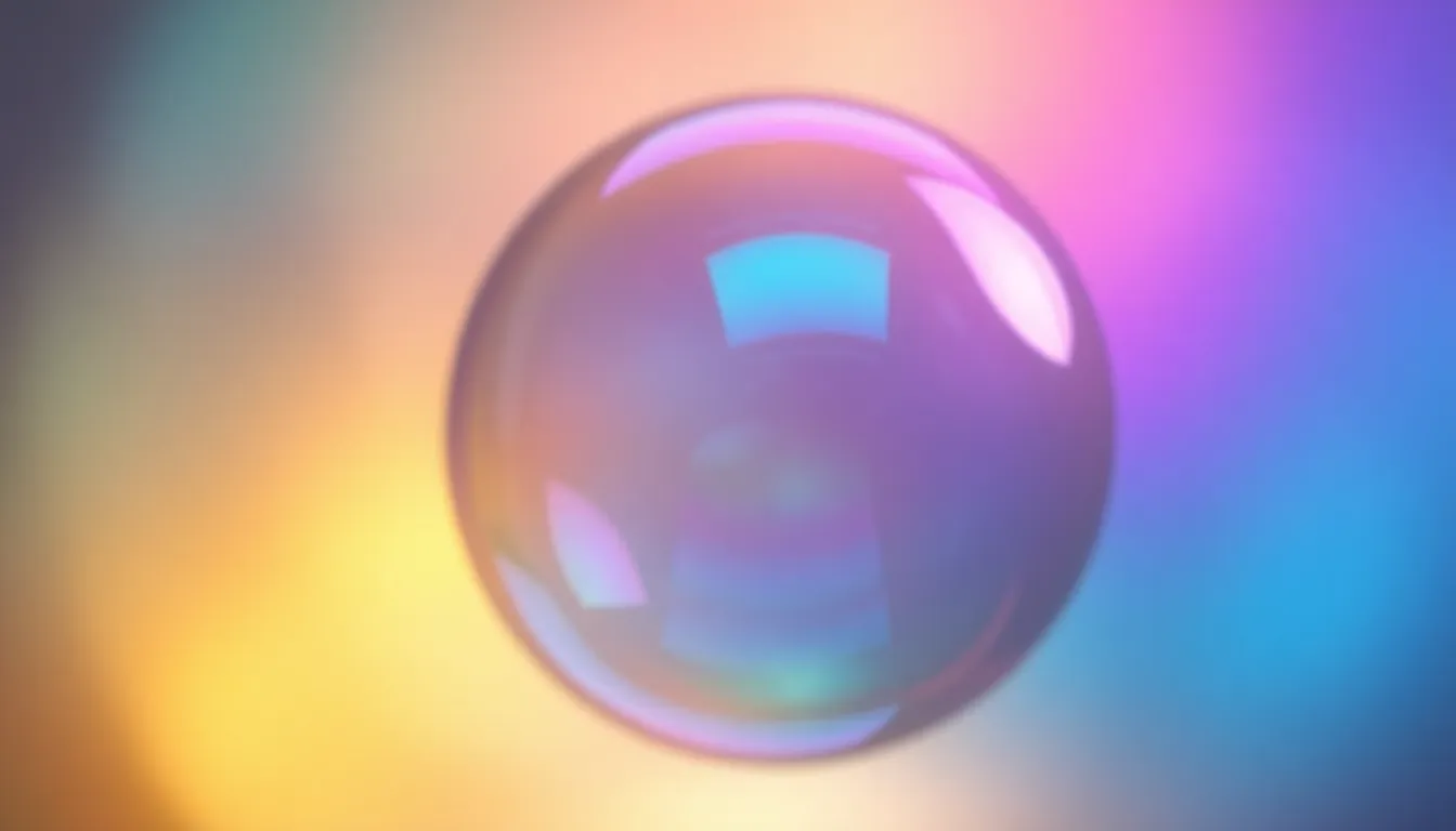 Close-Up of Colorful Bubble Surface