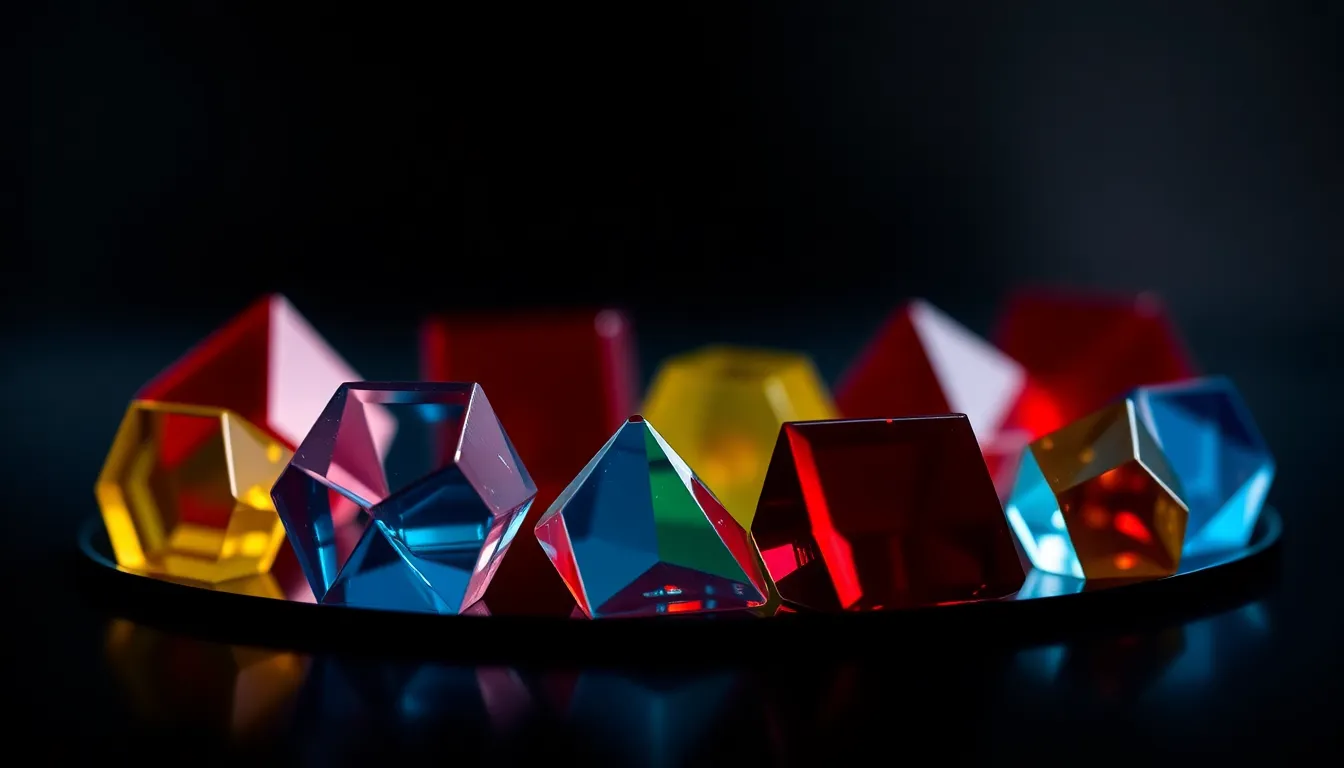 Vibrant Geometric Glass Forms