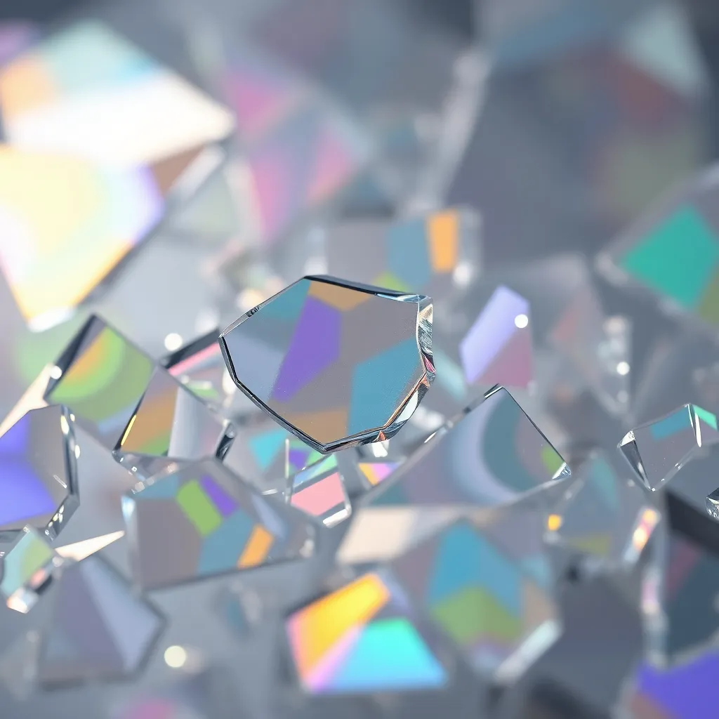 Kaleidoscopic Reflections in Shattered Glass