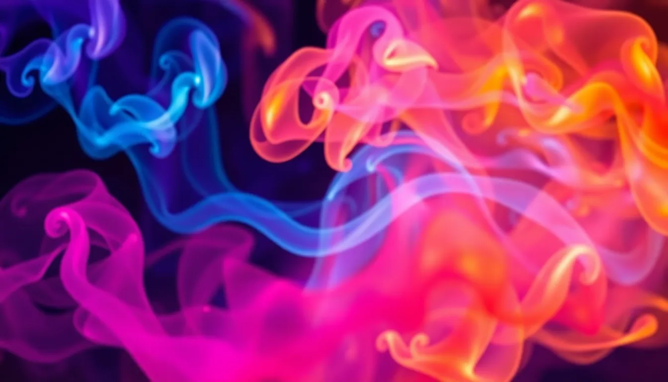Colorful Ethereal Smoke Abstract Art