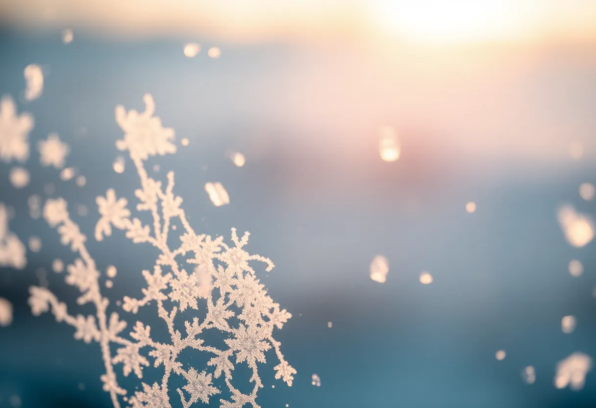 Intricate Frost Patterns on Glass