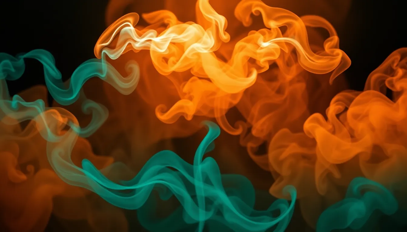 Ethereal Swirling Smoke Abstract