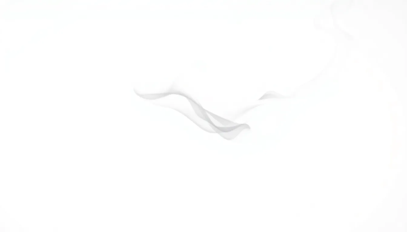 Ethereal Smoke Wisps on White