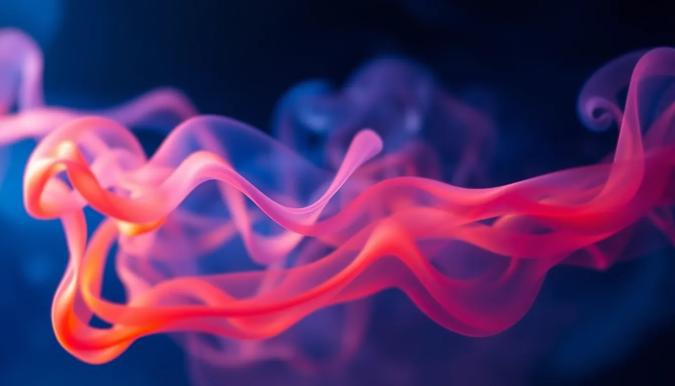 Vibrant Abstract Smoke Plume