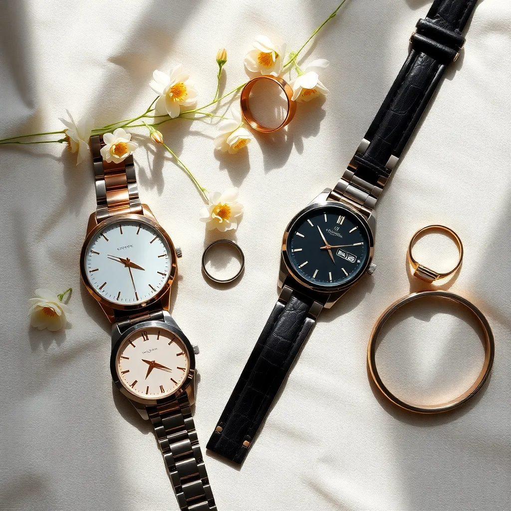Luxury Watches and Jewelry Flat Lay
