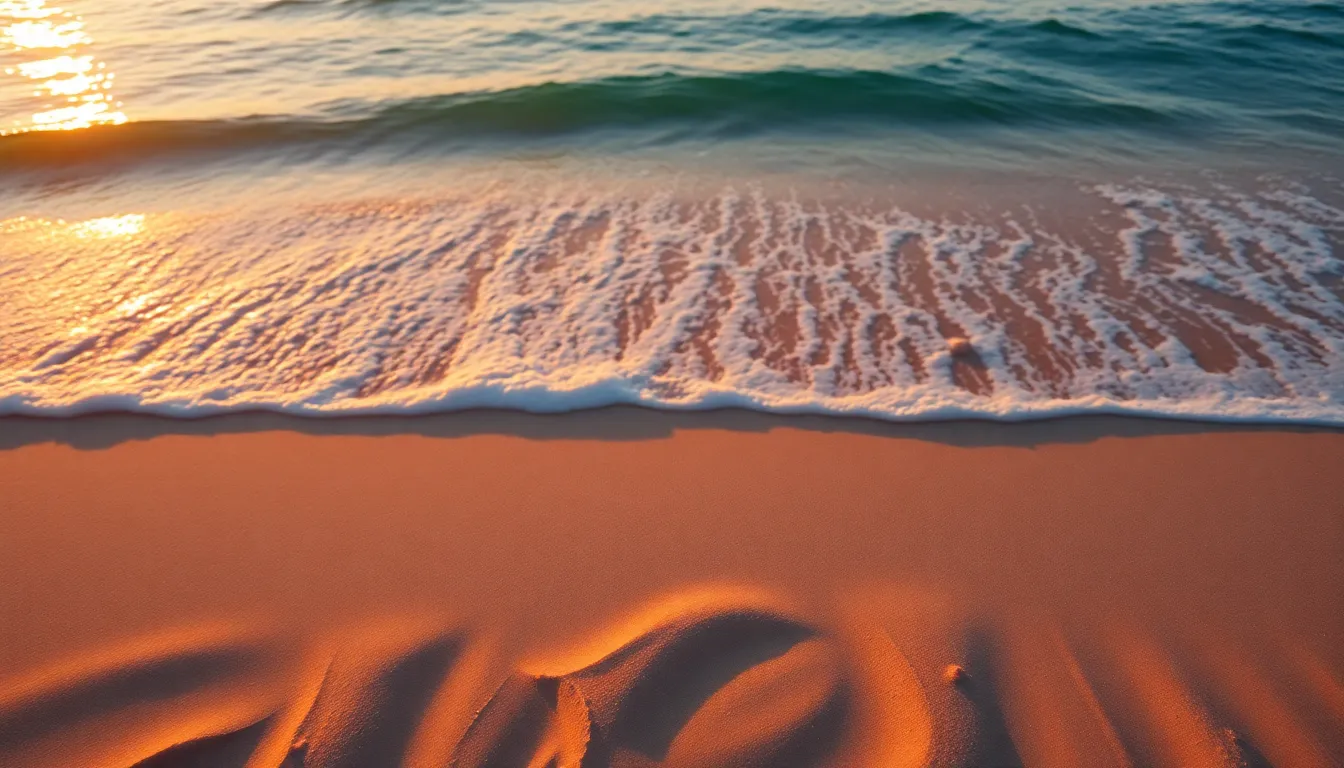 Golden Hour Aerial Mountain Range