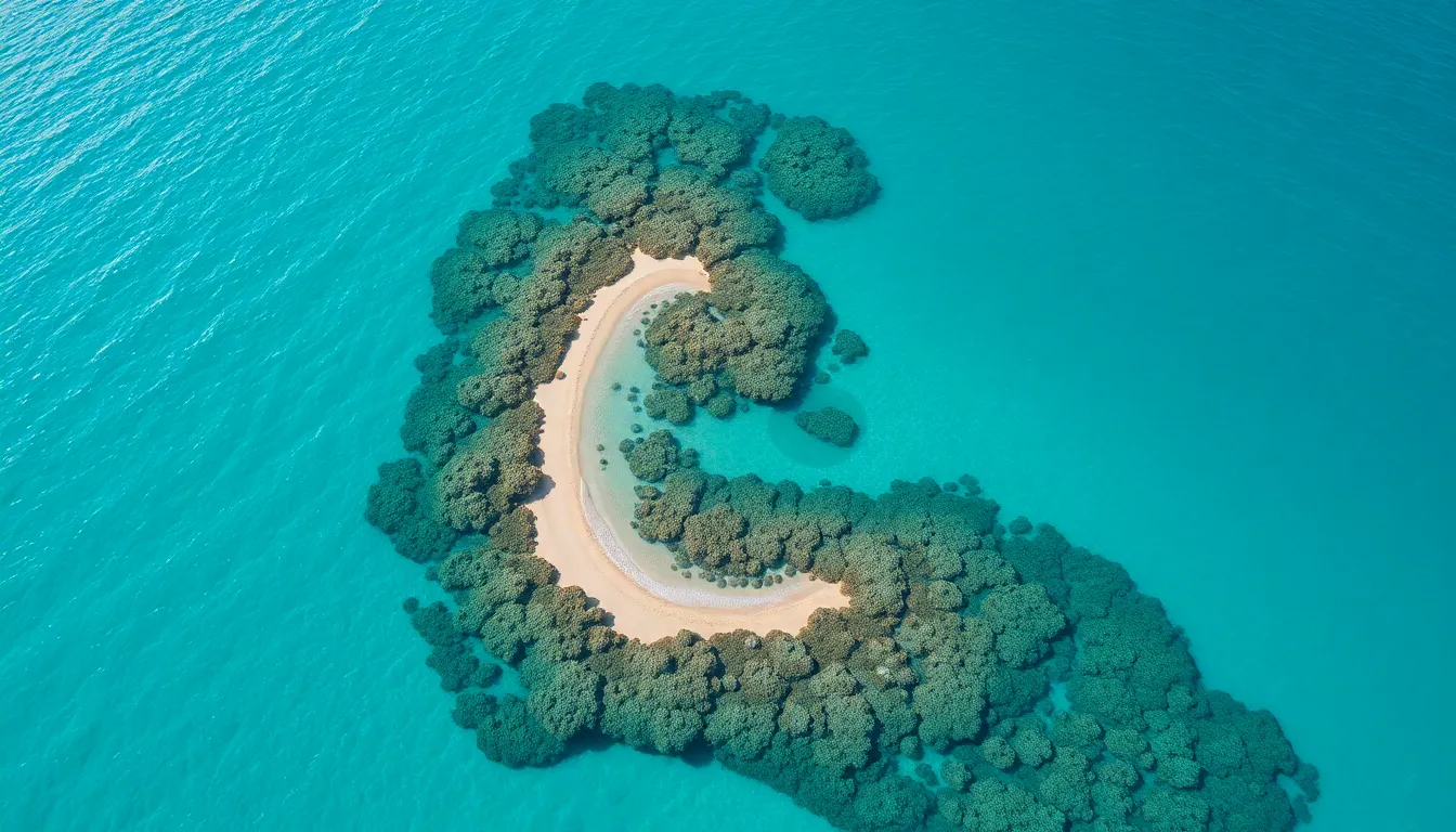 Vibrant Aerial View of Coral Reef