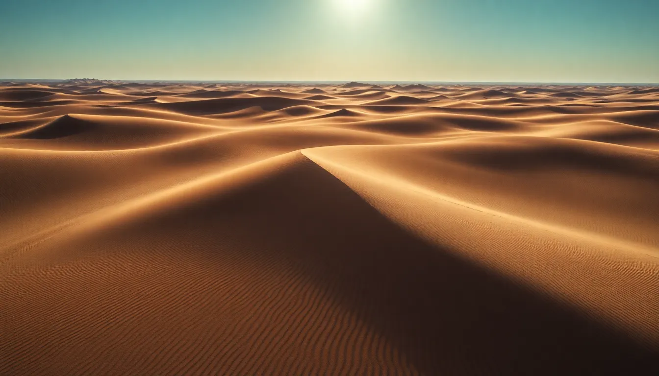 Majestic Aerial Desert Landscape