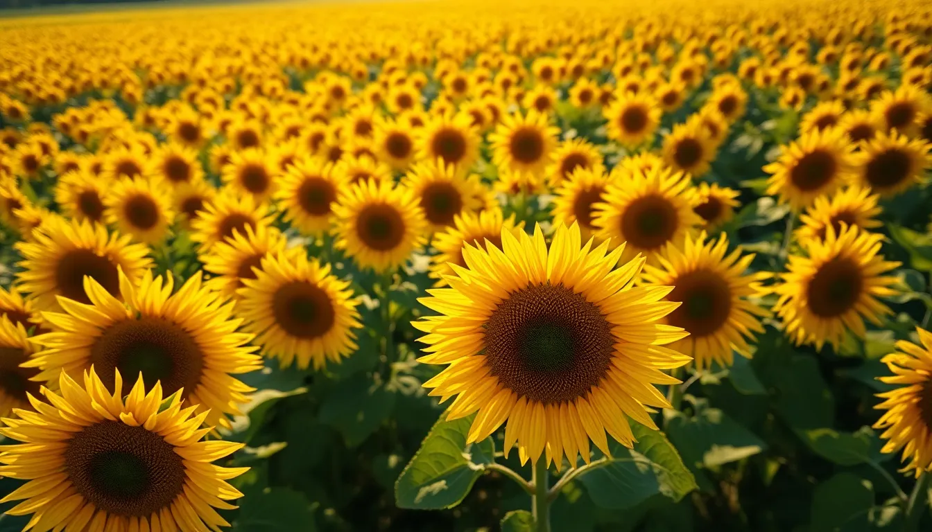 Vibrant Sunflower Field in Full Bloom
