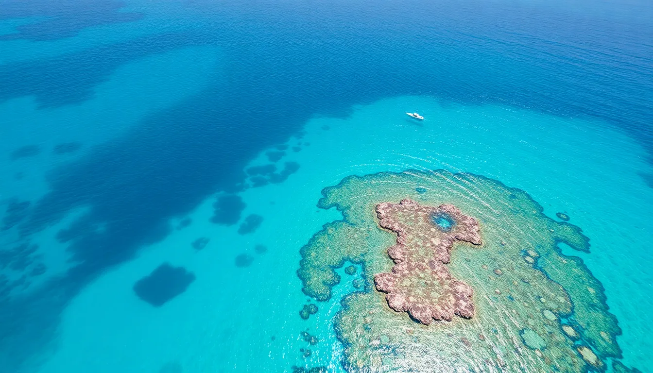 Vibrant Aerial View of Coral Reef