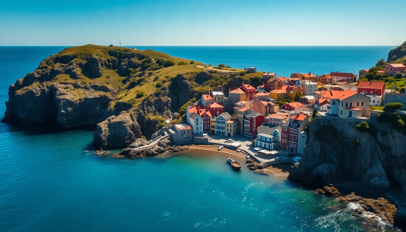 Charming Coastal Village by the Sea