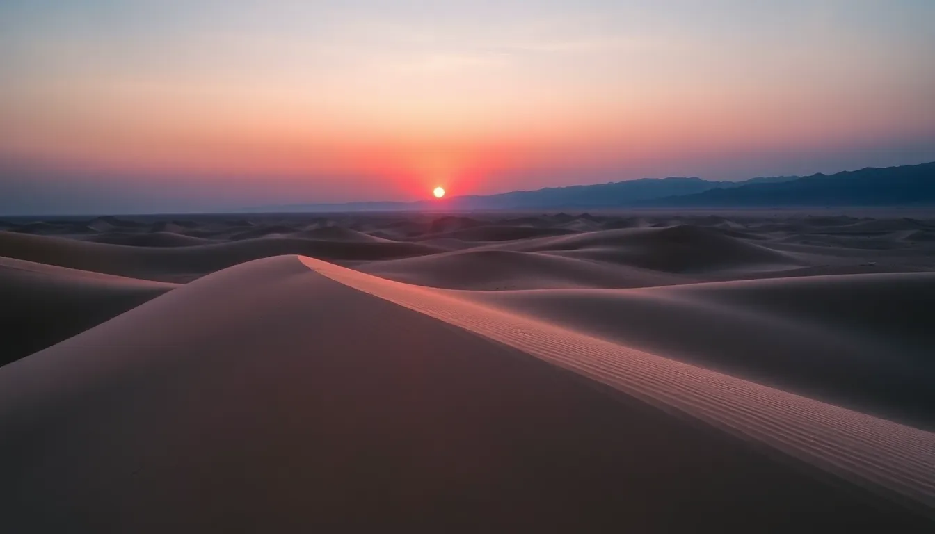 Desert Dunes at Dusk