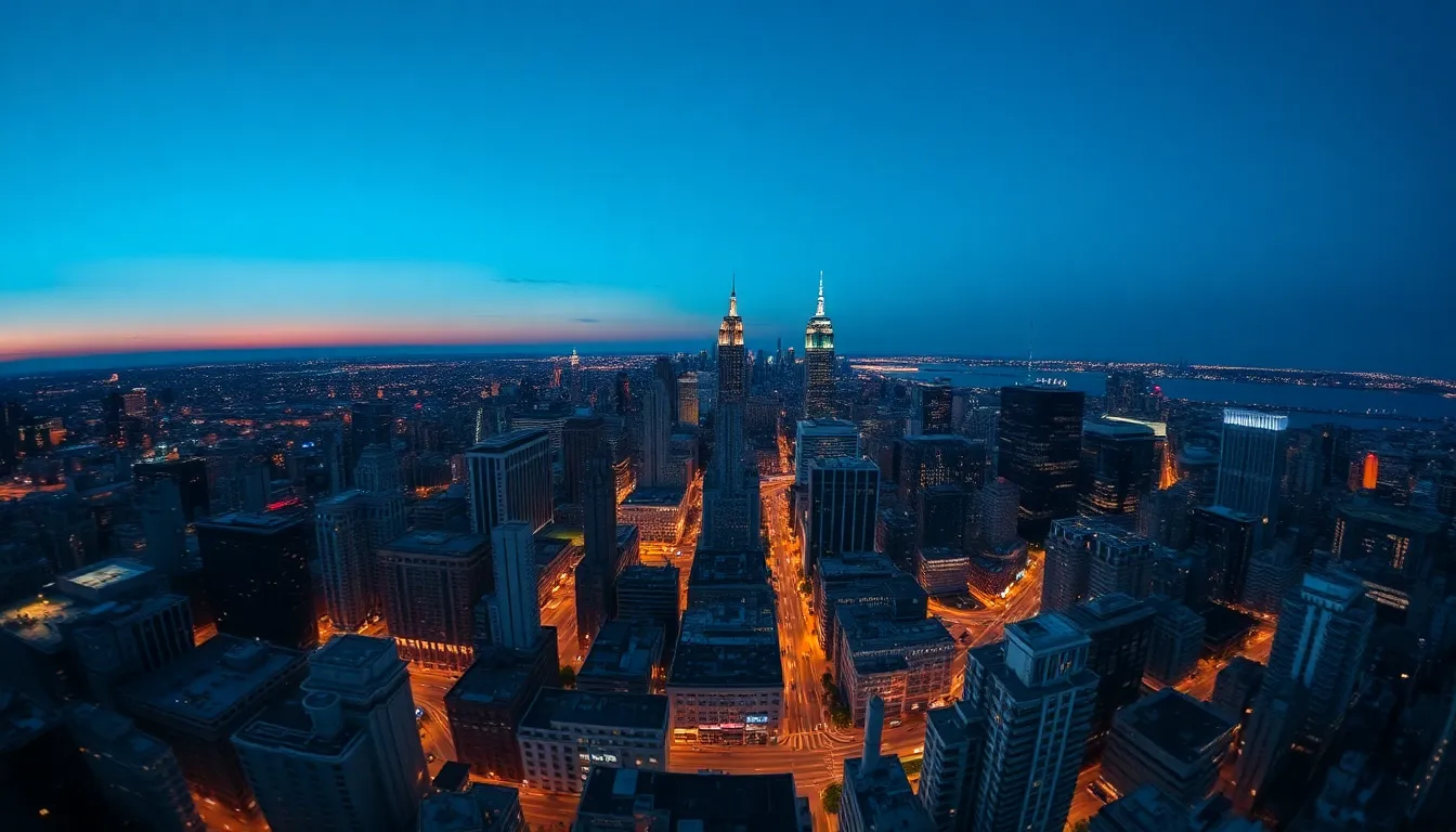 City Skyline at Twilight