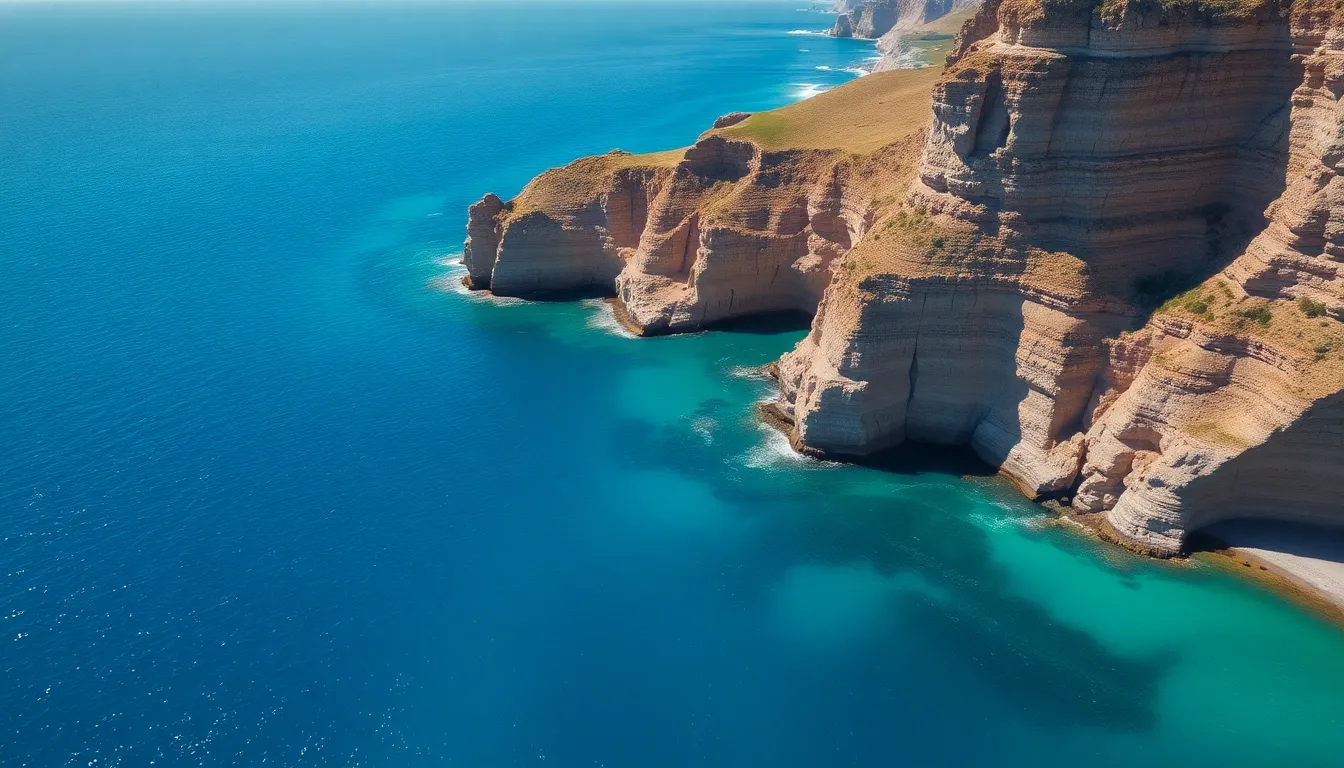 Coastal Cliffs and Turquoise Waters