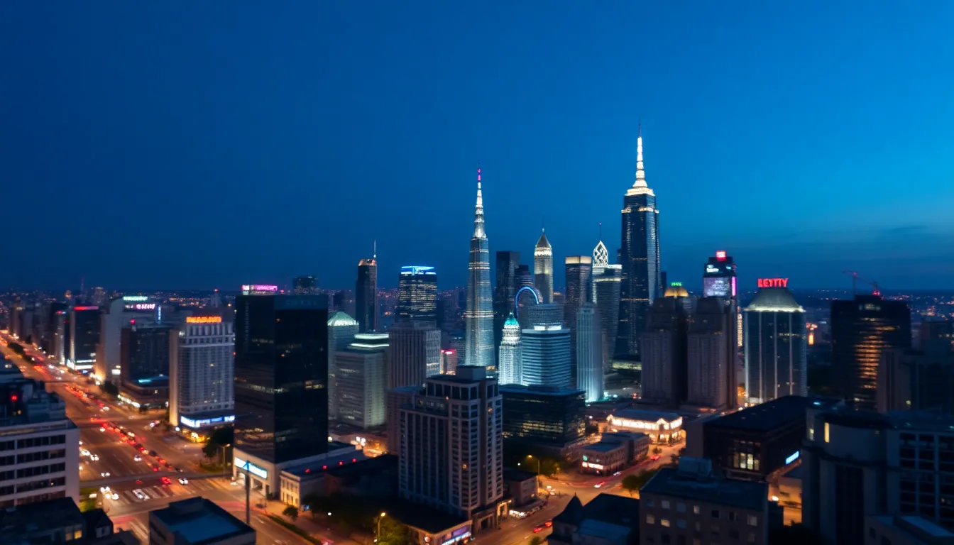 City Skyline at Dusk