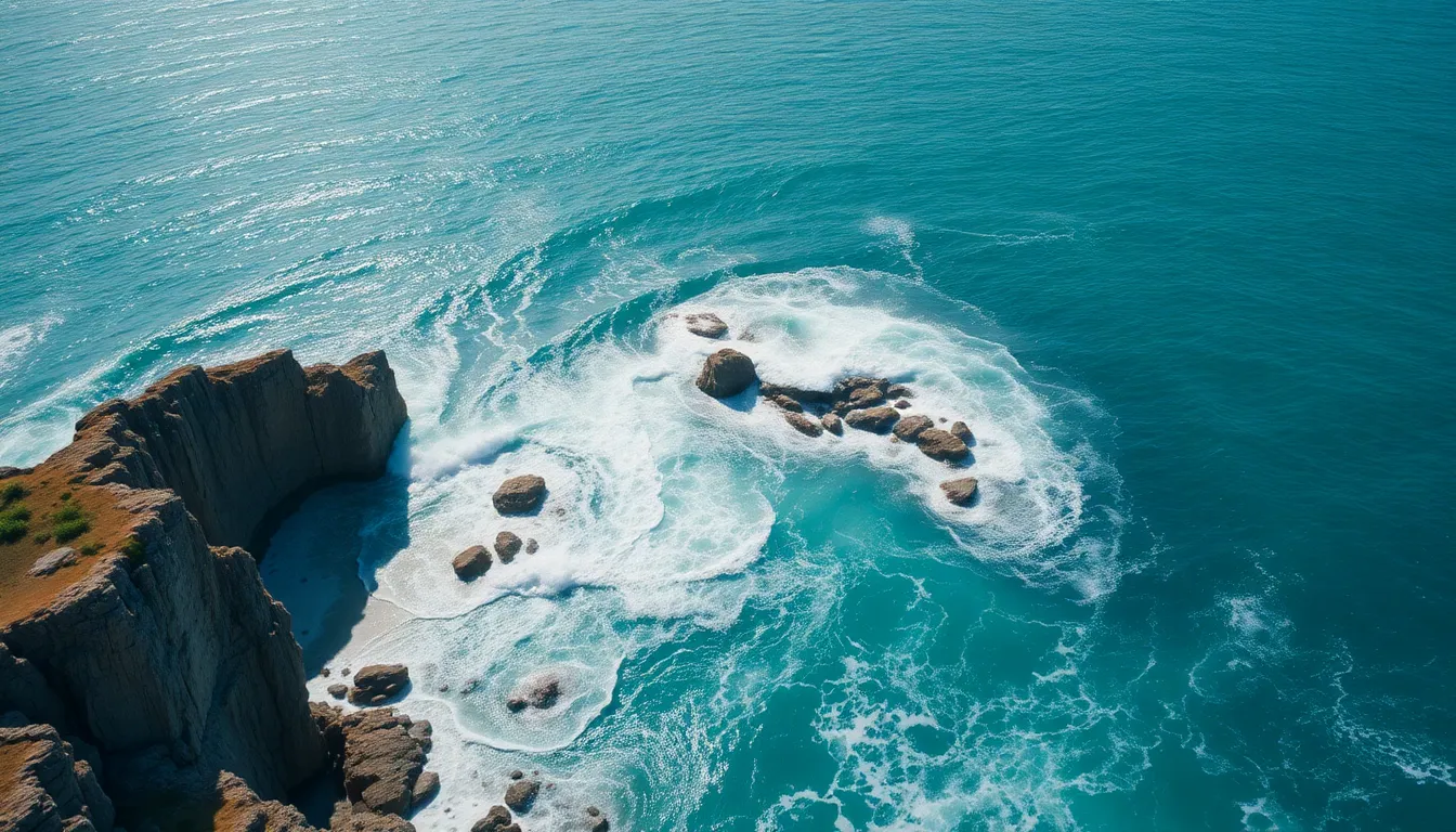 Coastal Cliffs and Turquoise Waters