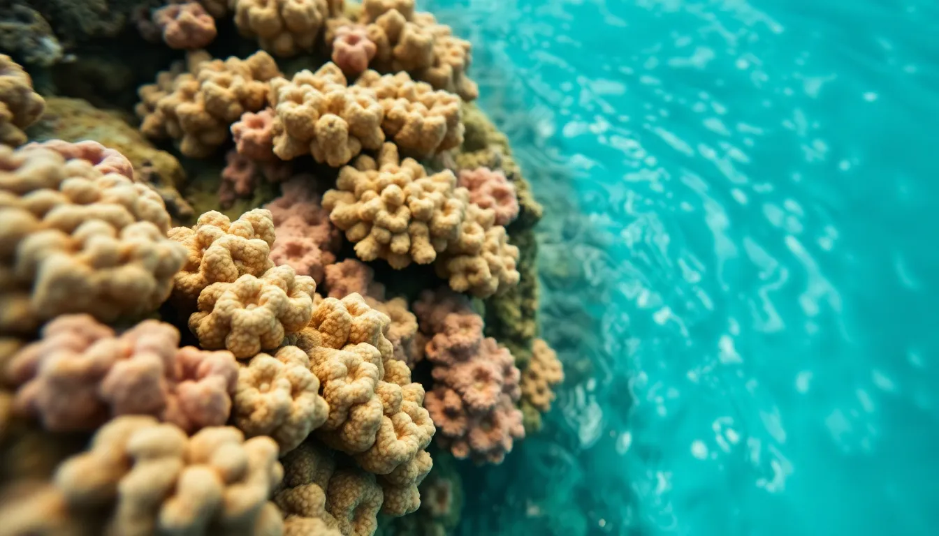 Vibrant Coral Reef Aerial View