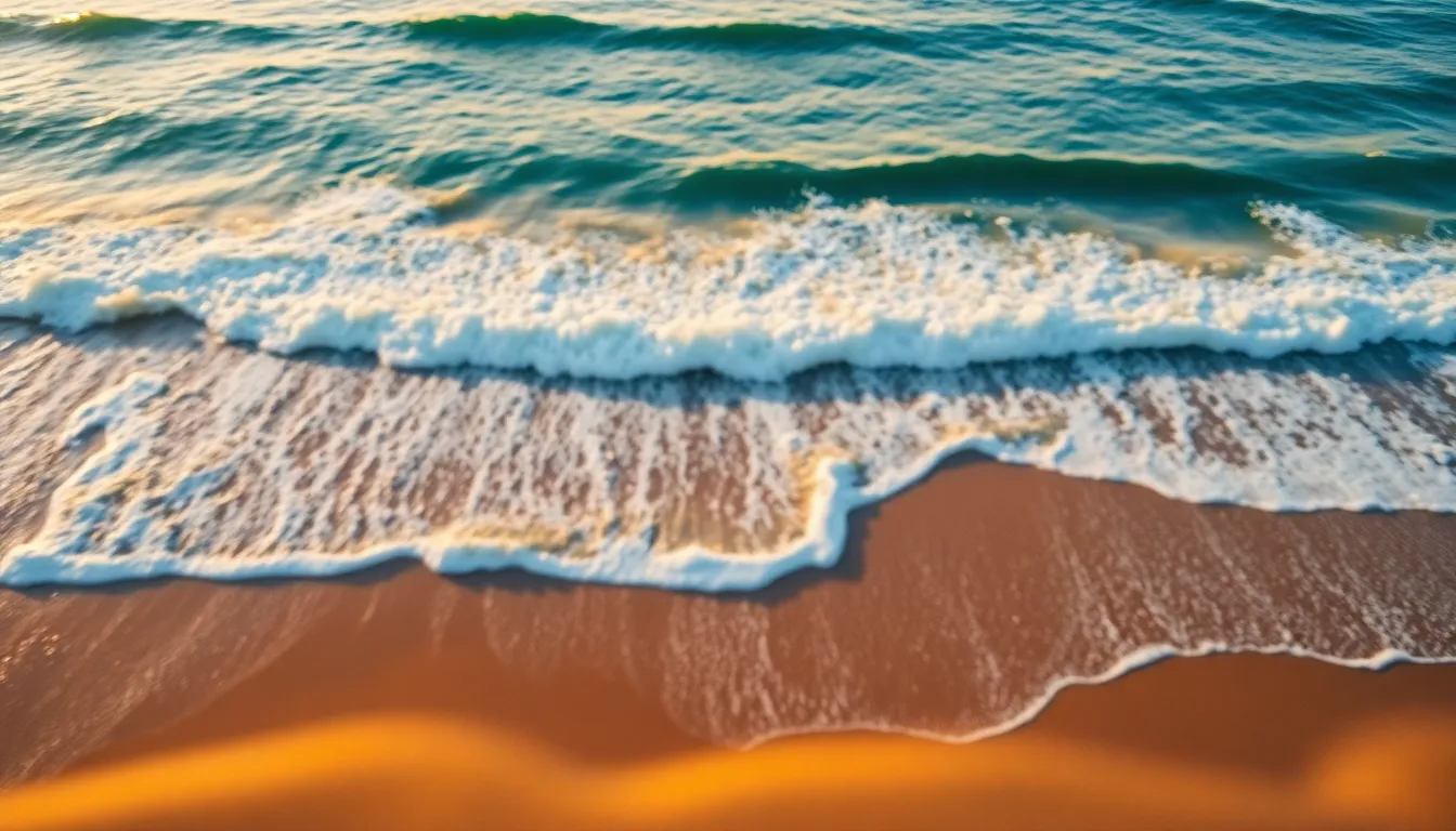 Vibrant Coastal Landscape at Golden Hour
