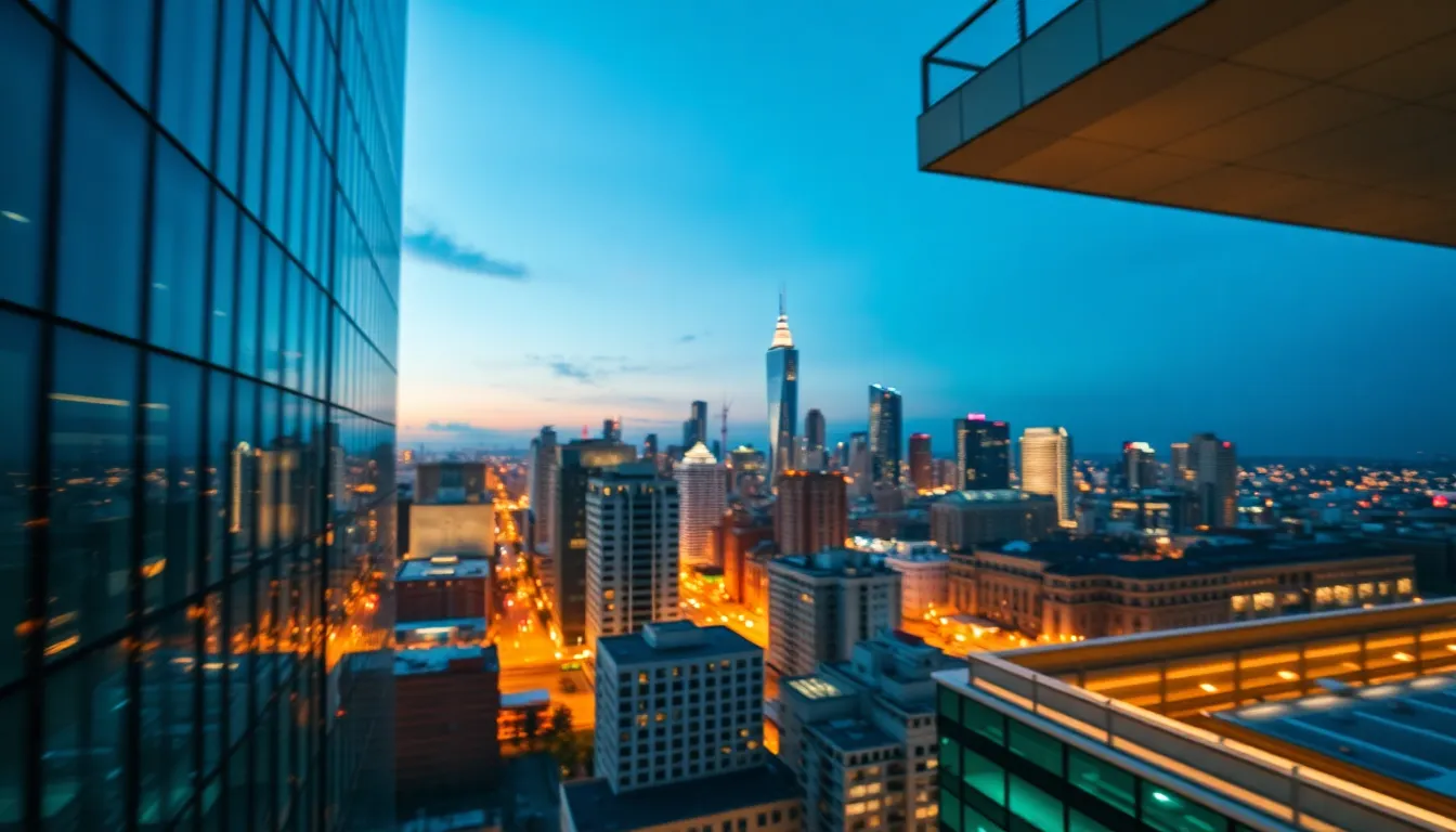 City Skyline at Dusk