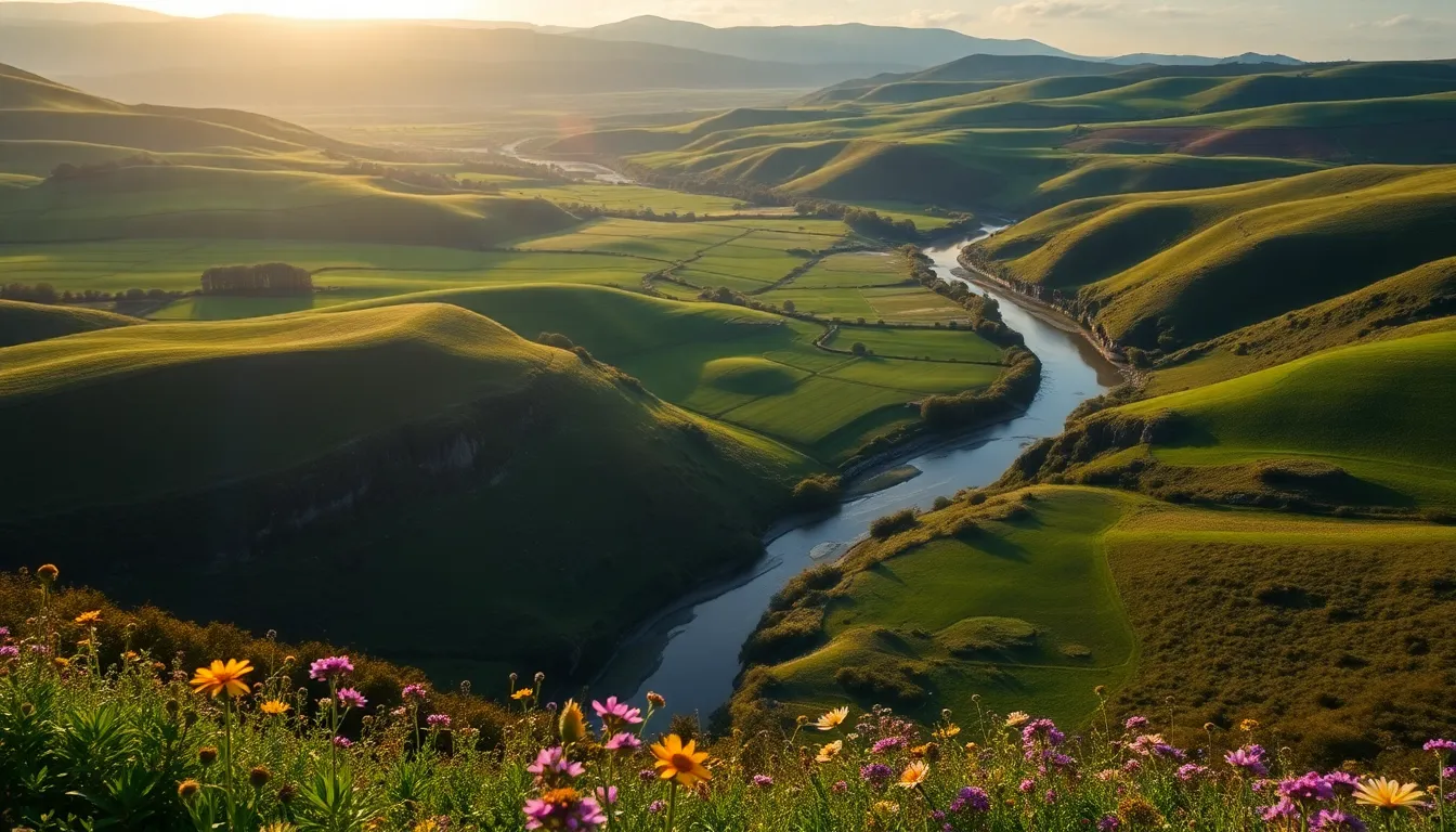 Aerial View of Verdant Valley