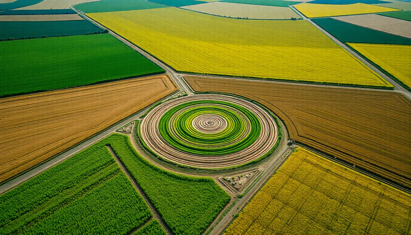 Vibrant Agricultural Patchwork