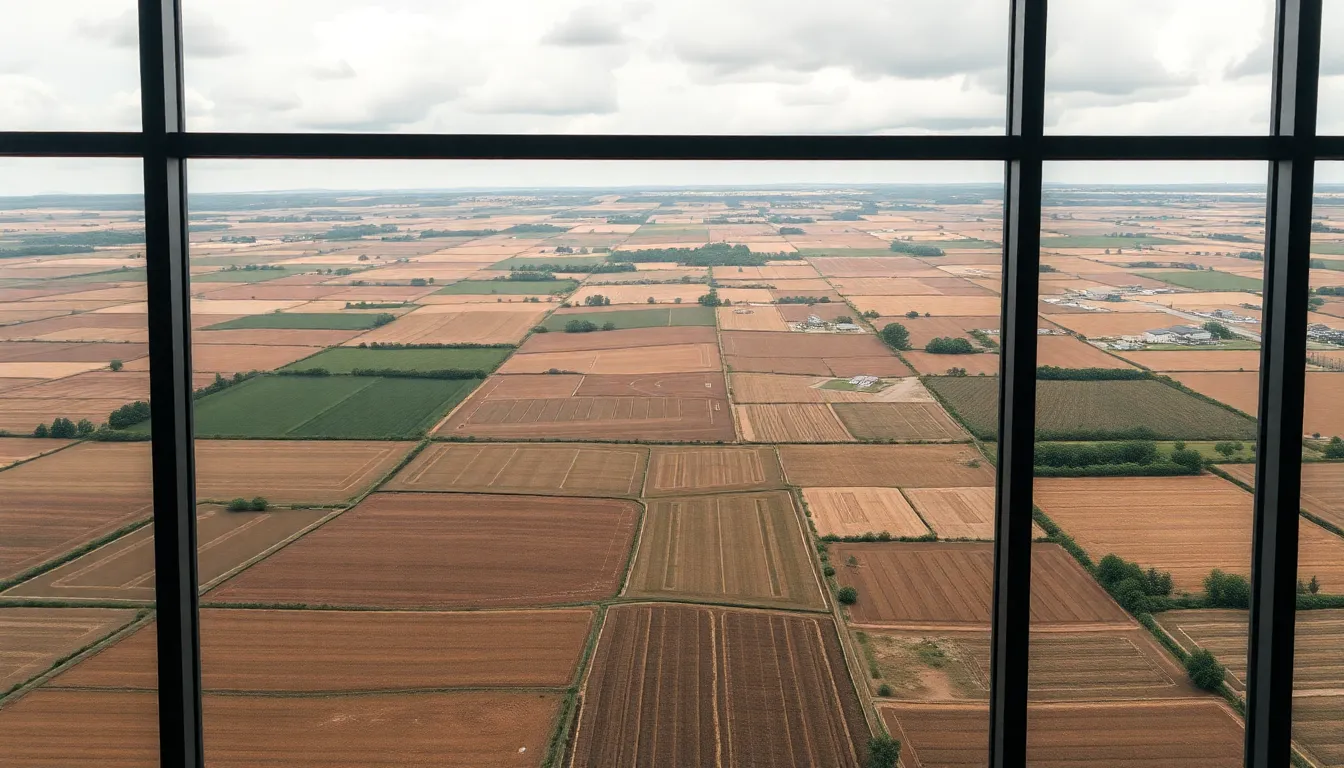 Serene Aerial View of Winding River