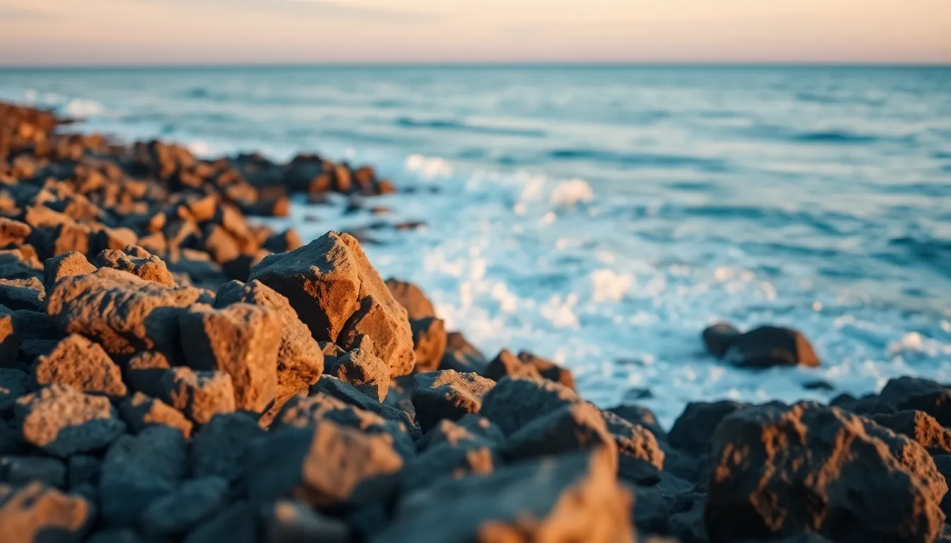 Dawn Over Coastal Rocky Shoreline