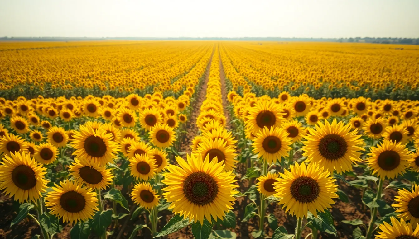 Vibrant Sunflower Field in Bloom