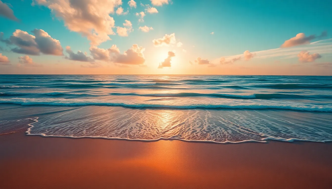 Aerial View of Serene Coastline