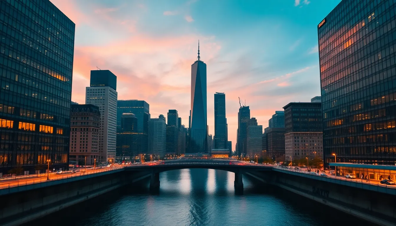 Cityscape at Twilight