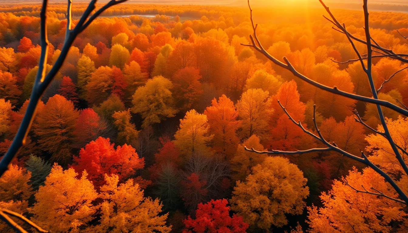 Misty Aerial View of Rugged Mountains